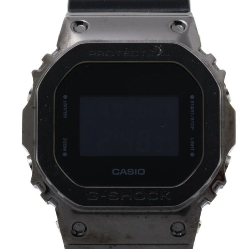 CASIO G-SHOCK DIGITAL 5600 SERIES GM-5600B-1JF Black Stainless Steel Resin Me...